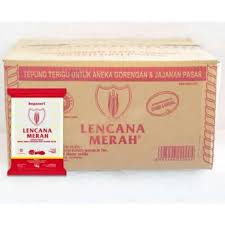 Tepung lencana merah 1 kg dus